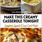 Baked cheesy chicken zucchini casserole with golden crust and creamy layers on a rustic table
